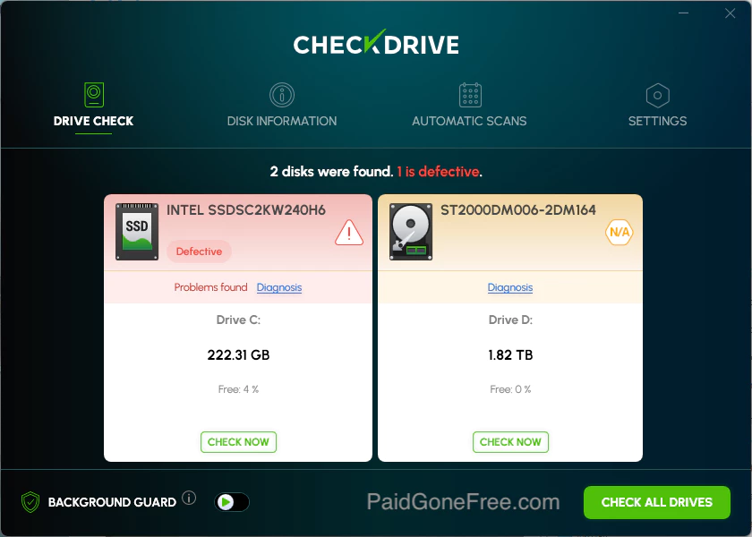 CheckDrive license key free giveaway[Windows]