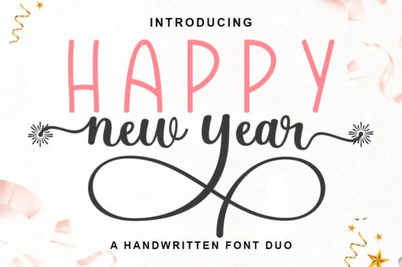 Get Happy New Year Duo Font for free[Windows, macOS, Linux]