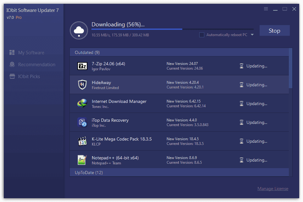 Get IObit Software Updater PRO V7.2.0 for free[Windows]