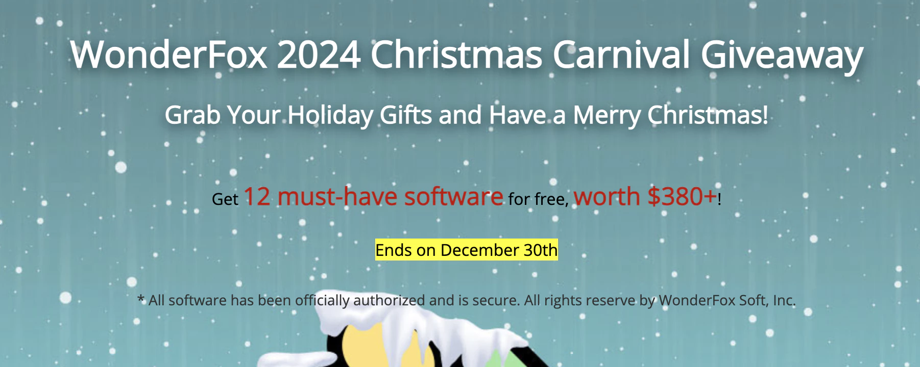 WonderFox 2024 Christmas Carnival Giveaway round 1[Windows][$380 -> Free]