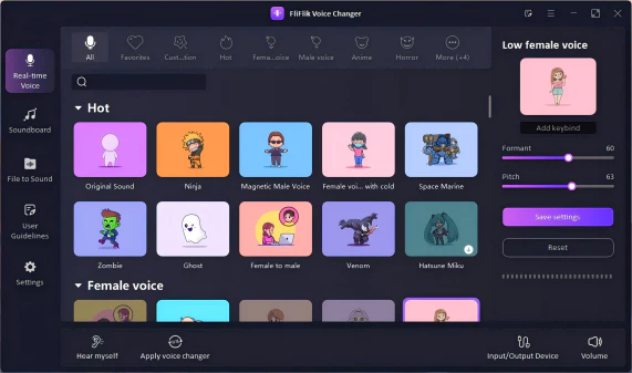 Get FliFlik Voice Changer for free[Windows]