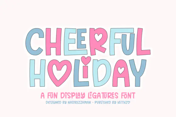 Limited time get Font Cheerful Holiday for free[Windows, macOS][$15.00 -> Free]