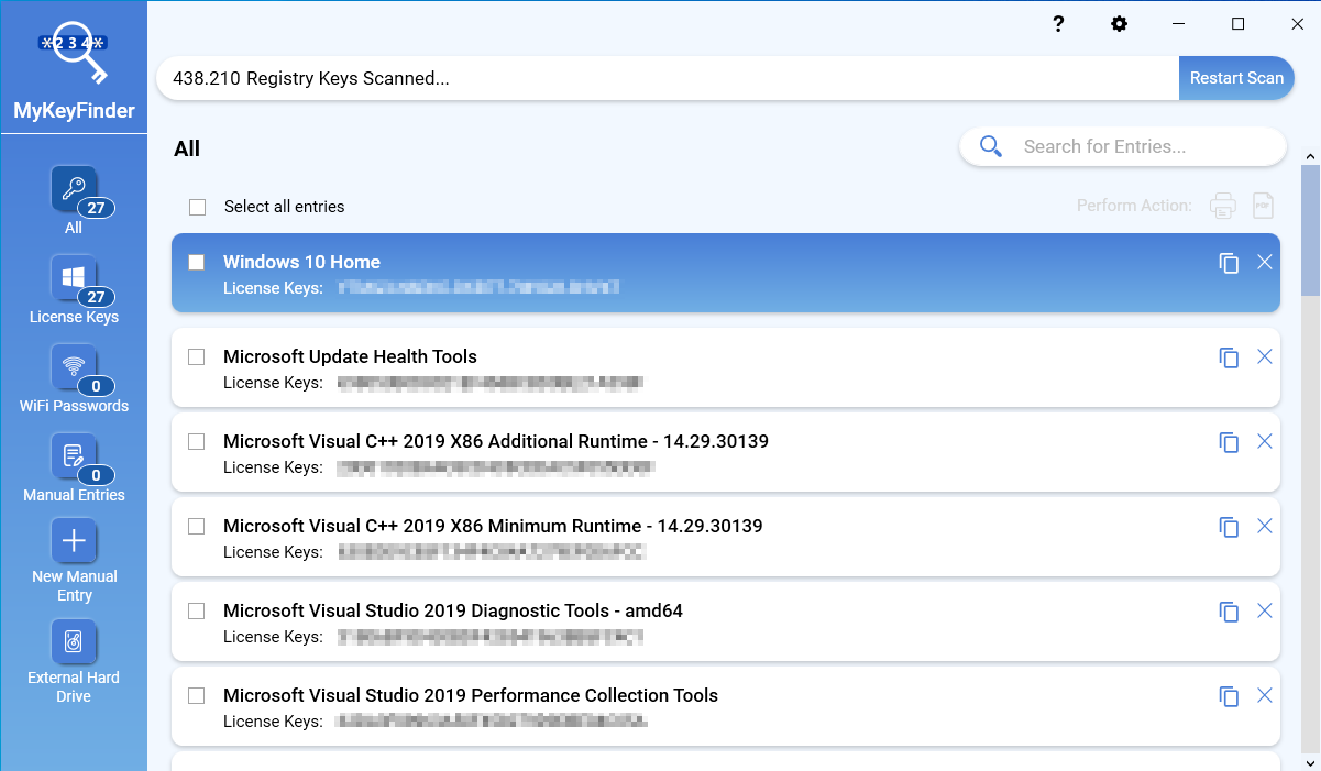 Limited time get Serial Number Recovery Tool MyKeyFinder for free[Windows][$29.95 -> Free]