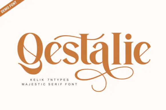 Font Qestalie Demo Font — Free Giveaway (Worth $29.99)