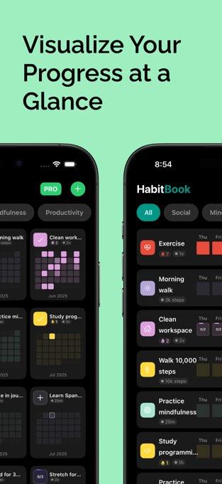 HabitBook - Habit Tracking Tool[iOS、Android][In-App Purchase Giveaway]