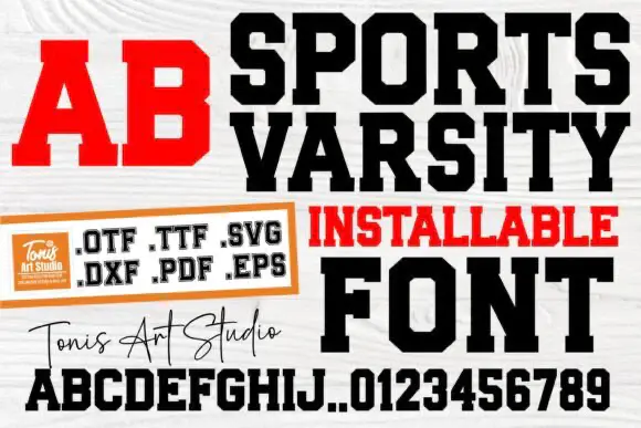 Font Sports Varsity — Free Giveaway (Worth $3.00)