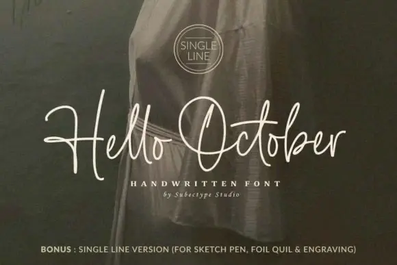 Font Hello October — Free Giveaway (Worth $14.00)
