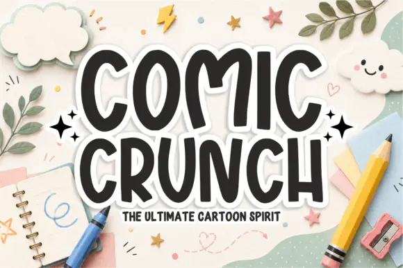 Font Comic Crunch Font — Free Giveaway (Worth $29.99)