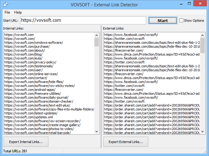 Limited time get Website External Link Detection Tool Vovsoft External Link Detector for free[终身不可升级授权][$19.00 -> Free]
