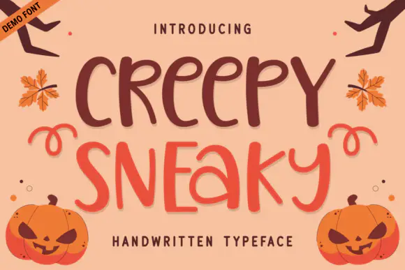 Font Creepy Sneaky Demo Font — Free Giveaway (Worth $29.99)