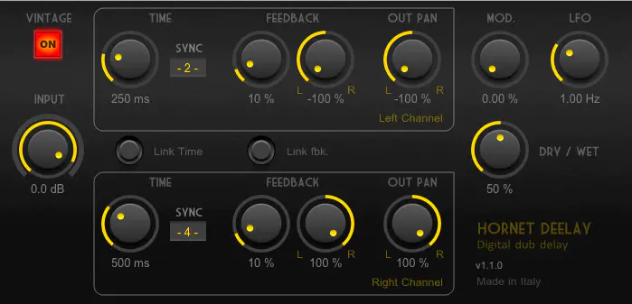 Limited time get Audio Plugin HoRNet Deelay for free[Windows, macOS][$29.99 -> Free]