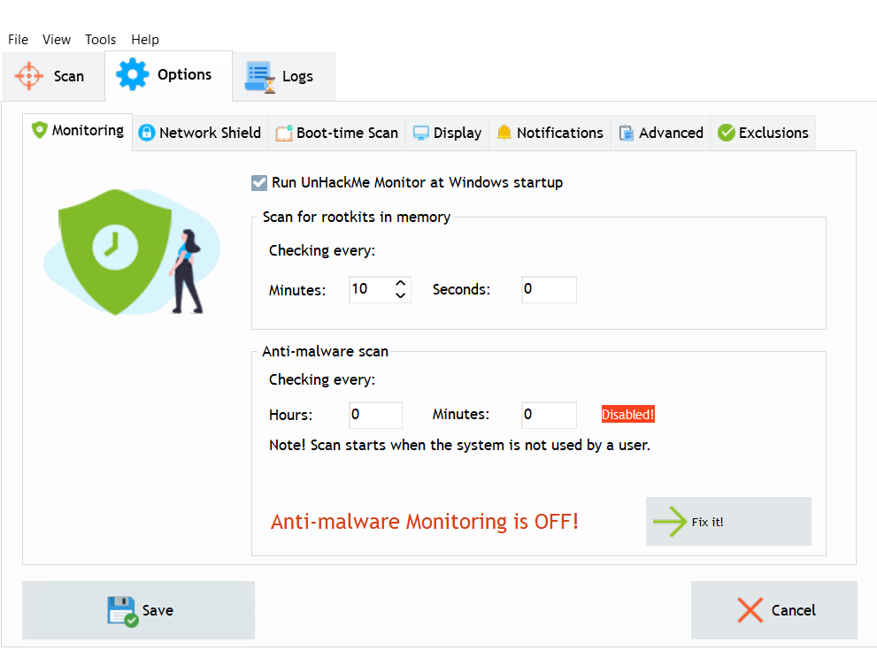 Limited time get Rootkits Malware Removal Software UnHackMe for free[Windows][$39.90 -> Free]