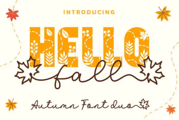 Font Hello Fall Duo — Free Giveaway (Worth $15.00)