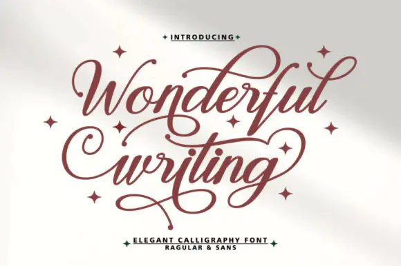 Font Wonderful Writing Font — Free Giveaway (Worth $29.99)