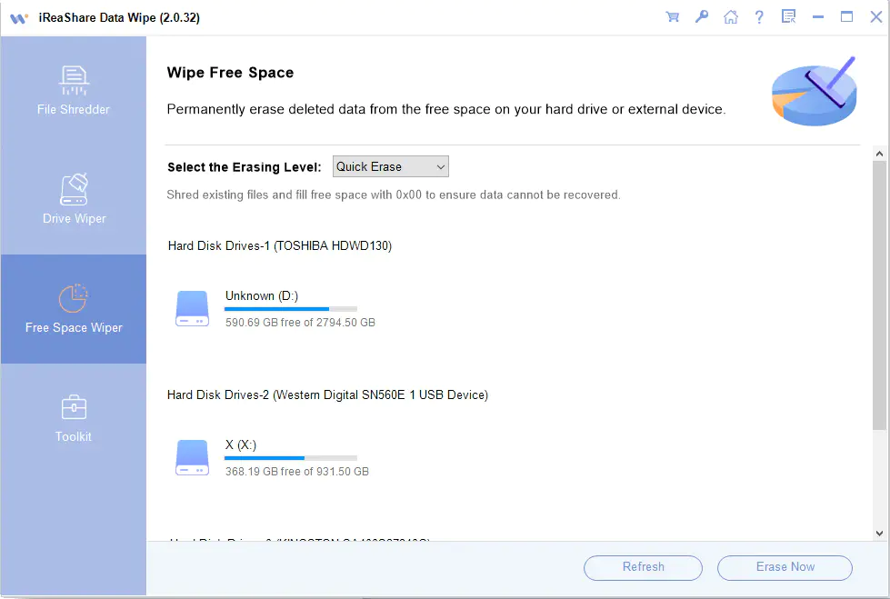 Data Security Erasure Tool iReaShare Data Wipe — Free Giveaway (Worth $24.95)