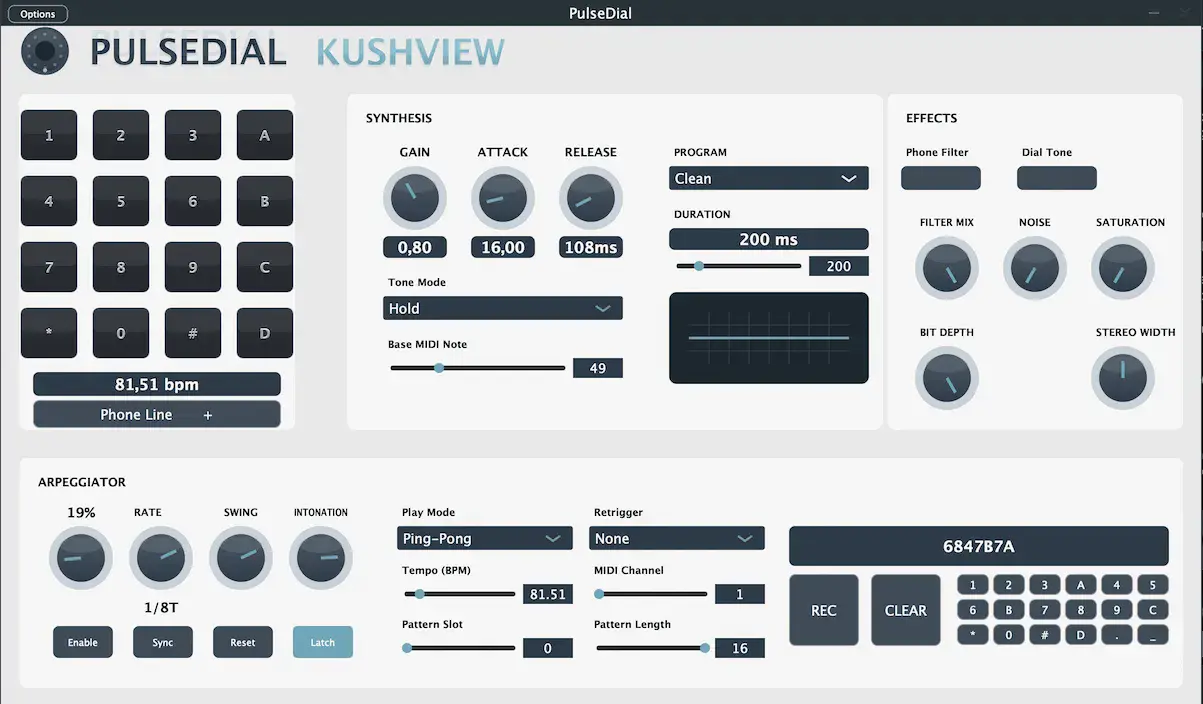 Limited time get Audio Plugin PulseDial DTMF Synthesizer for free[Windows, macOS][$20.00 -> Free]