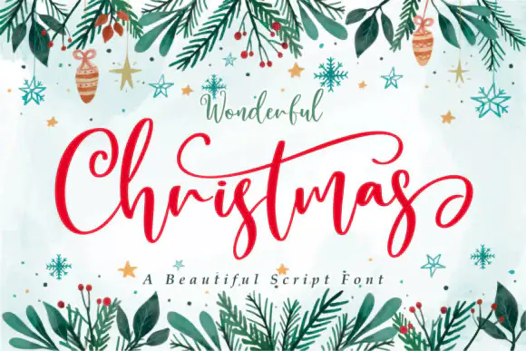 Font Wonderful Christmas — Free Giveaway (Worth $16.00)