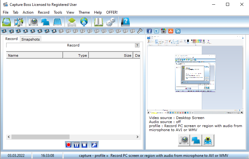 Limited time get Video Audio Recorder and Desktop Screen Capture Software Capture Boss for free[Windows][$8.56 -> Free]