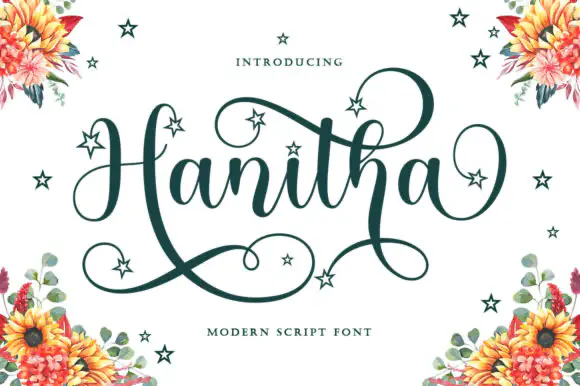 Font Hanitha Font — Free Giveaway (Worth $29.99)