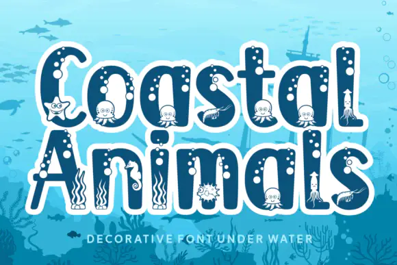 Font Coastal Animals — Free Giveaway (Worth $29.99)