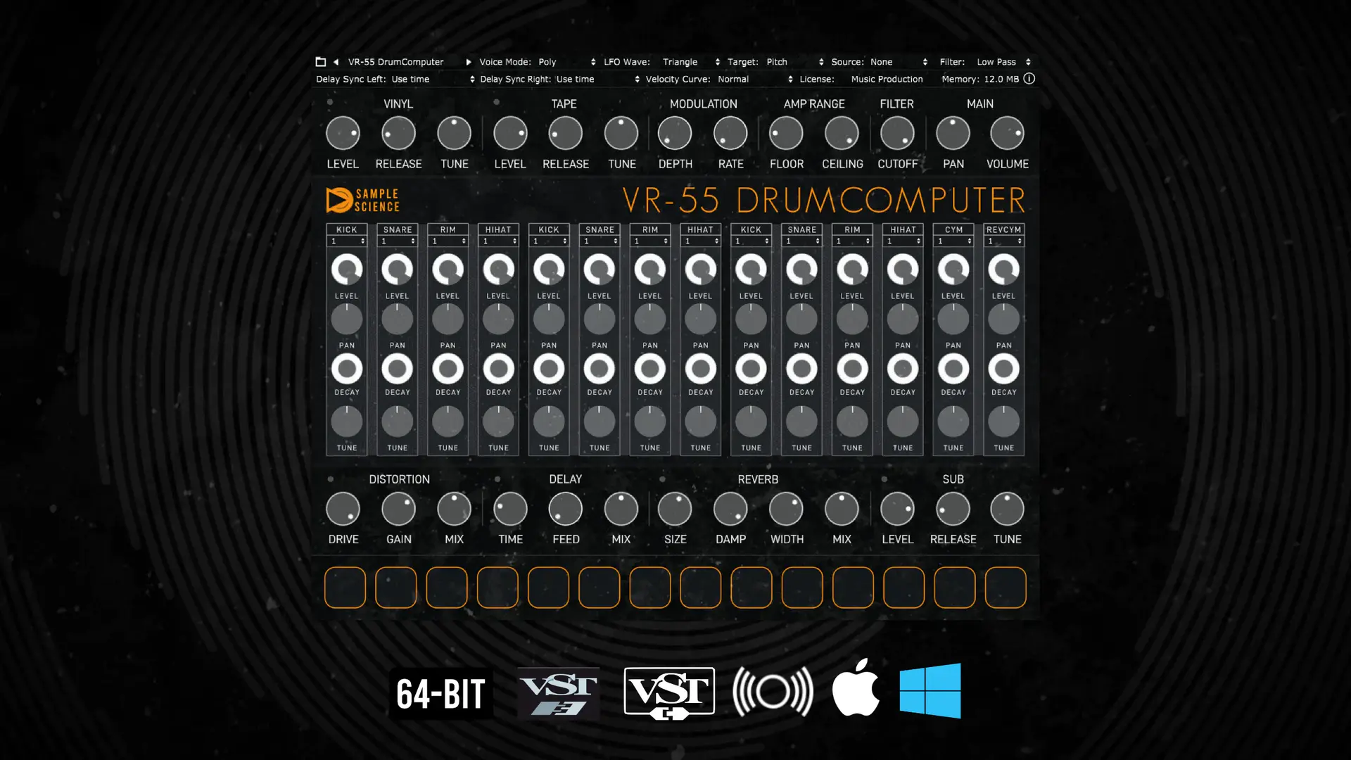 Limited time get Audio Plugin VR 55 DrumComputer for free[Windows, macOS][$29.99 -> Free]