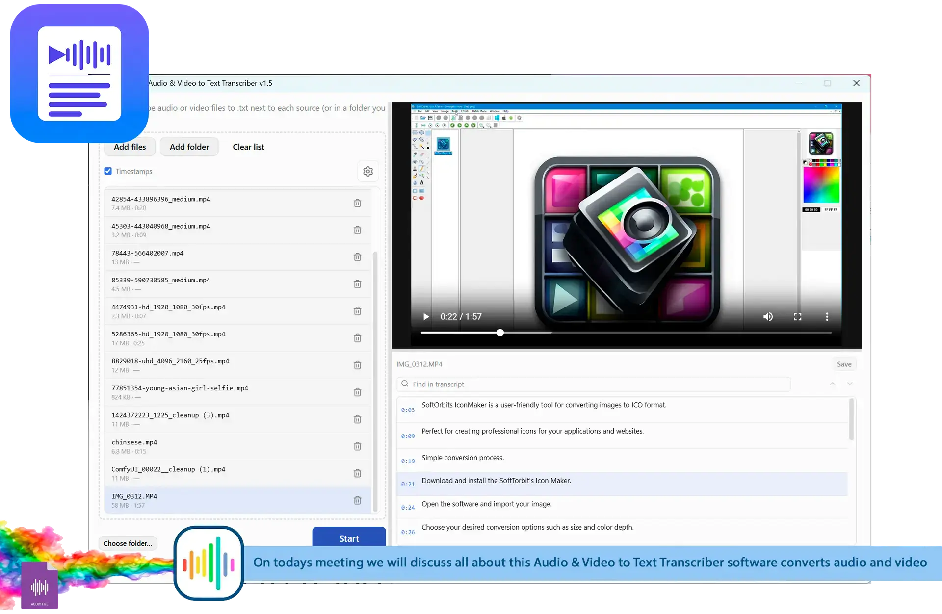 Transcribe video and Audio into documents Audio & Video to Text Transcriber — Free Giveaway (Worth $29.99)