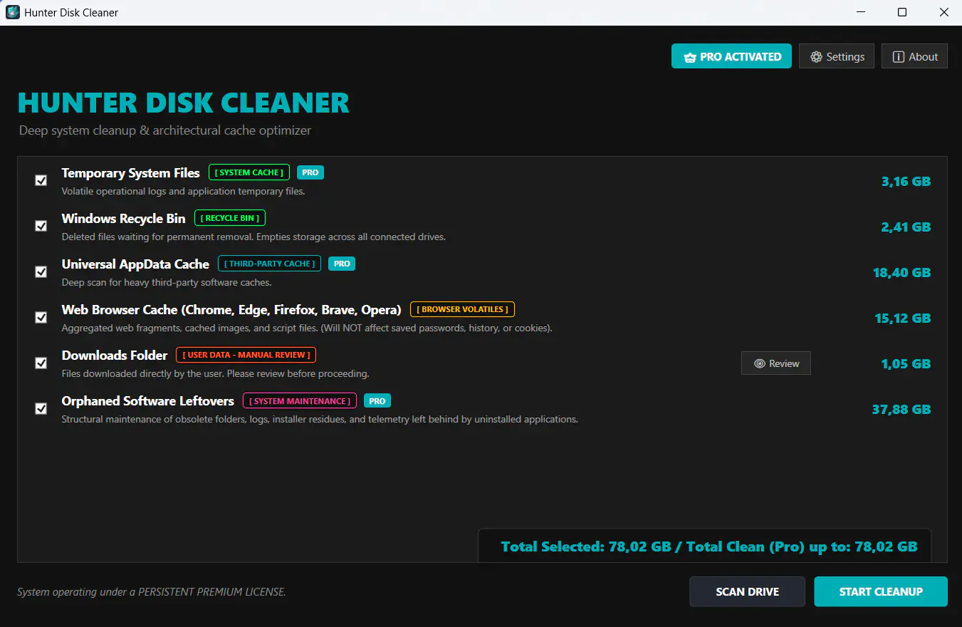 Hunter Disk Cleaner Pro — Free Giveaway (Worth $29.00)