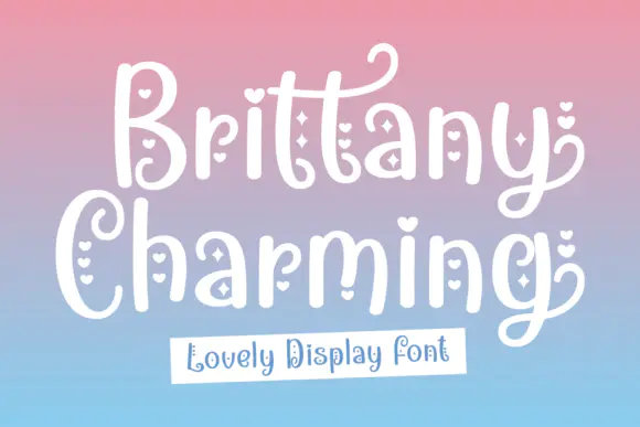 Font Brittany Charming — Free Giveaway (Worth $18.00)