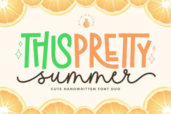 Font Pretty Summer — Free Giveaway (Worth $12.00)