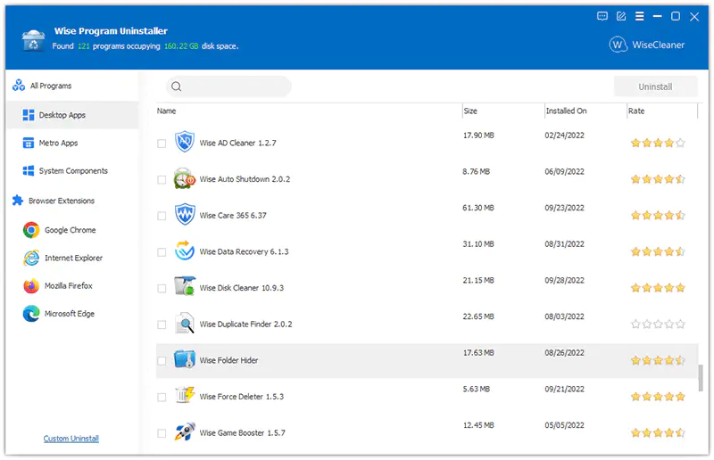 Limited time get Software Uninstallation Tool Wise Program Uninstaller PRO for free[Windows][$9.97 -> Free]