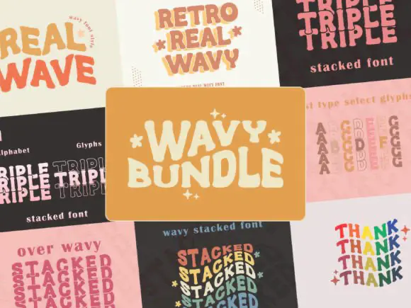 Font Wavy Stacked — Free Giveaway (Worth $25.00)