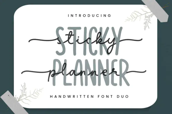 Font Sticky Planner — Free Giveaway (Worth $10.00)