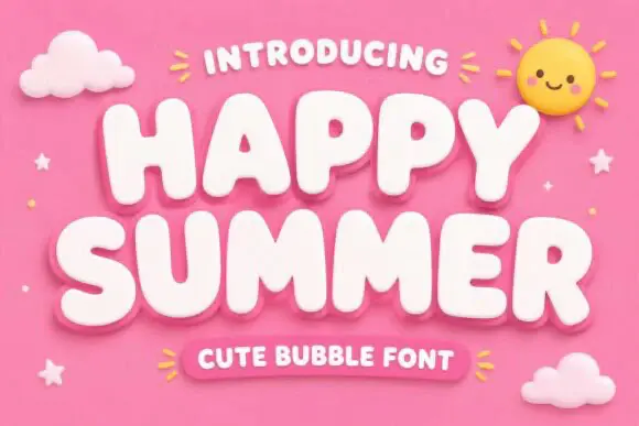 Font Happy Summer Font Free Giveaway (Worth $29.99) — Free Giveaway (Worth $29.99)