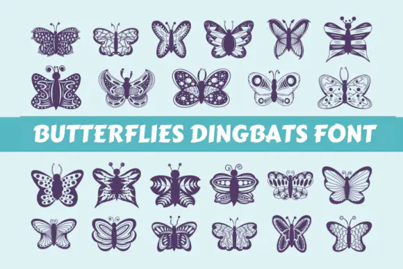 Font Butterflies — Free Giveaway (Worth $12.00)