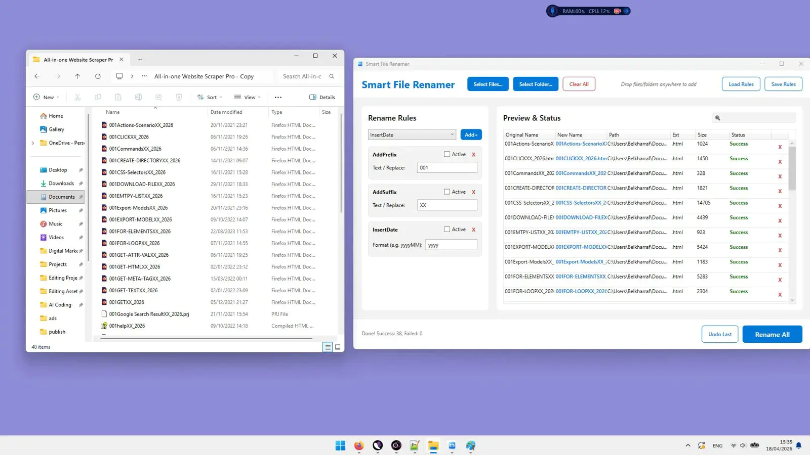 Smart File Renamer — Free Giveaway (Worth $47.00)