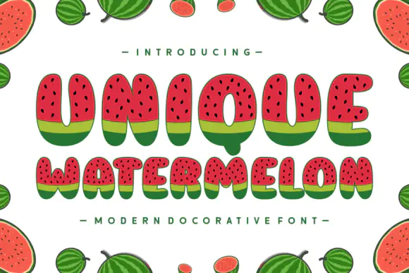 Font Unique Watermelon — Free Giveaway (Worth $29.99)