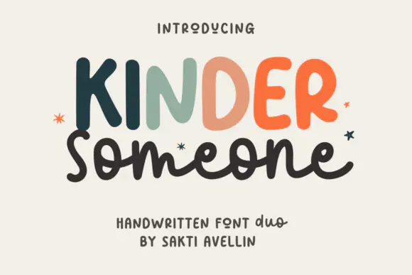 Limited time get Font Kinder Someone Duo for free[Windows, macOS][$15.00 -> Free]