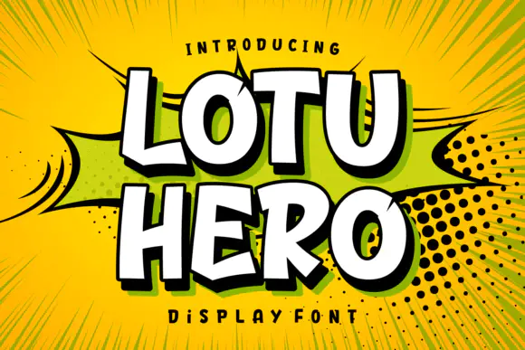 Font Lotu Hero — Free Giveaway (Worth $29.99)