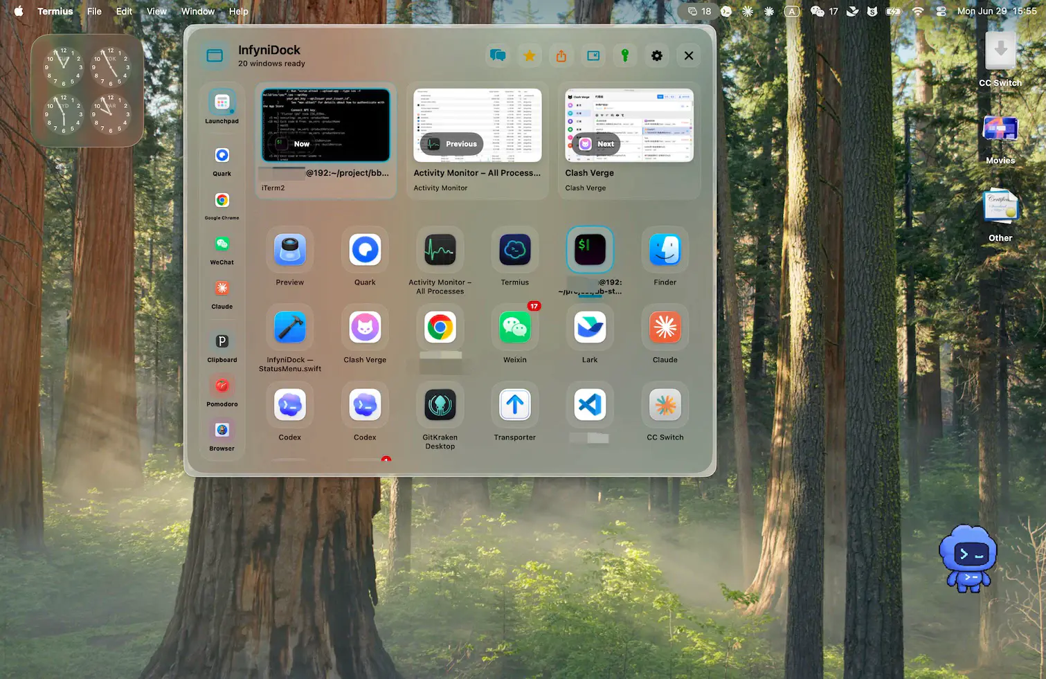 Support multi window Manager's Dock tool InfyniDock Free Giveaway (Worth $29.99) — Free Giveaway (Worth $29.99)