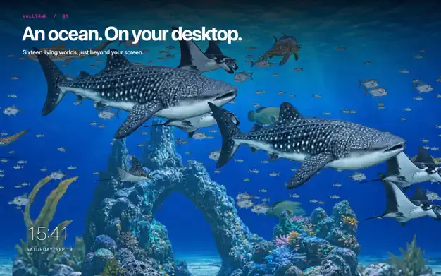 Aquarium Dynamic Wallpaper Walltank — Free Giveaway (Worth $29.99)