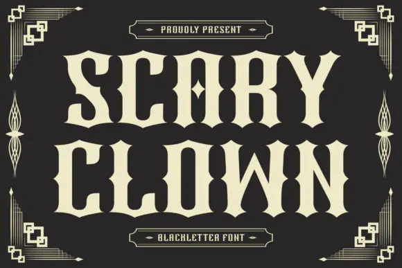 Font Scary Clown — Free Giveaway (Worth $29.99)
