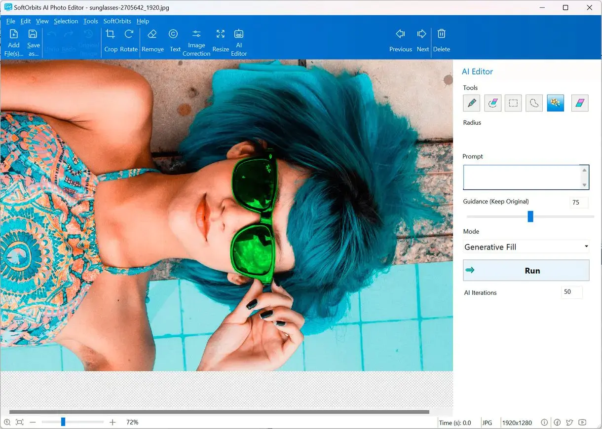 ImageEdit software SoftOrbits AI Photo Editor — Free Giveaway (Worth $11.43)