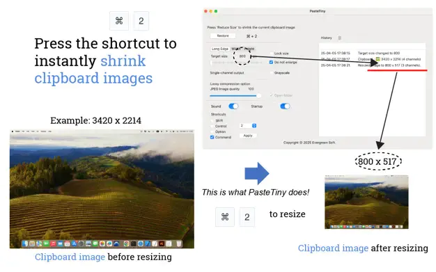 Limited time get Quickly reduce the size of clipboard image PasteTiny for free[macOS][$28.00 -> Free]