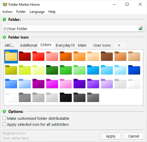 File folder icon color change software Folder Marker Home — Free Giveaway (Worth $24.95)