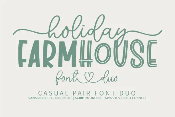 Font Holiday Farmhouse — Free Giveaway (Worth $10.00)