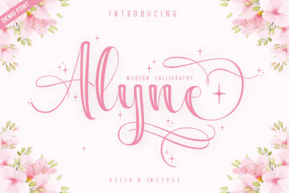 Limited time get Font Alyne Demo Font for free[Windows, macOS][$29.99 -> Free]