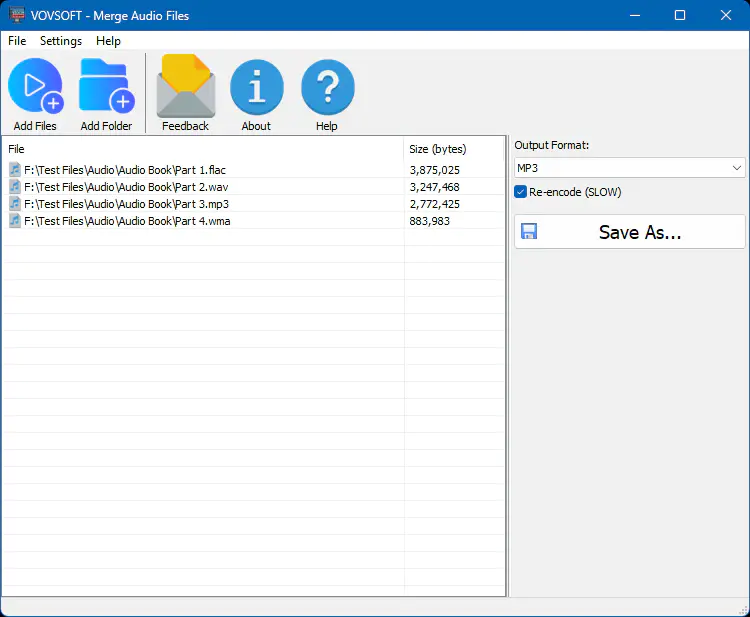 Vovsoft Merge Audio Files — Free Giveaway (Worth $19.00)