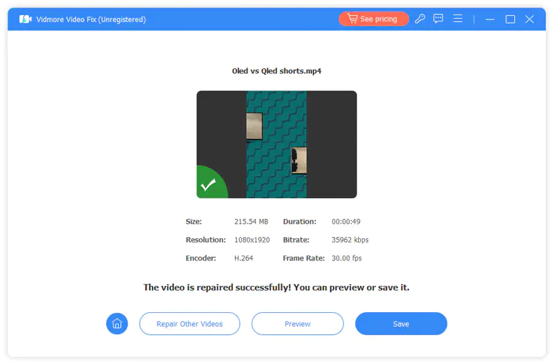 Vidmore Video Fix - Video Repair Tool [Windows] [$12.45→0]