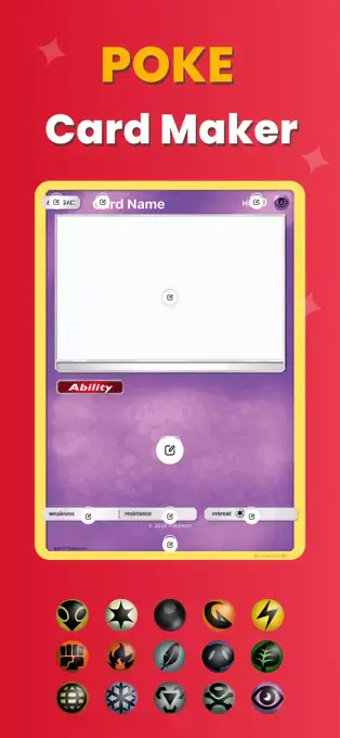 Poké Card Maker - TCG card creation tool[iOS][In-app purchase free]