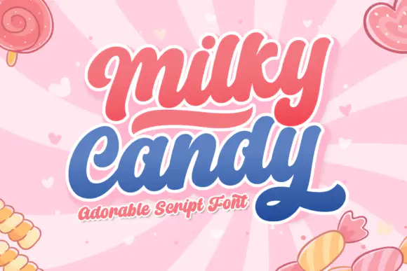 Limited time get Font Milky Candy for free[Windows, macOS][$14.00 -> Free]